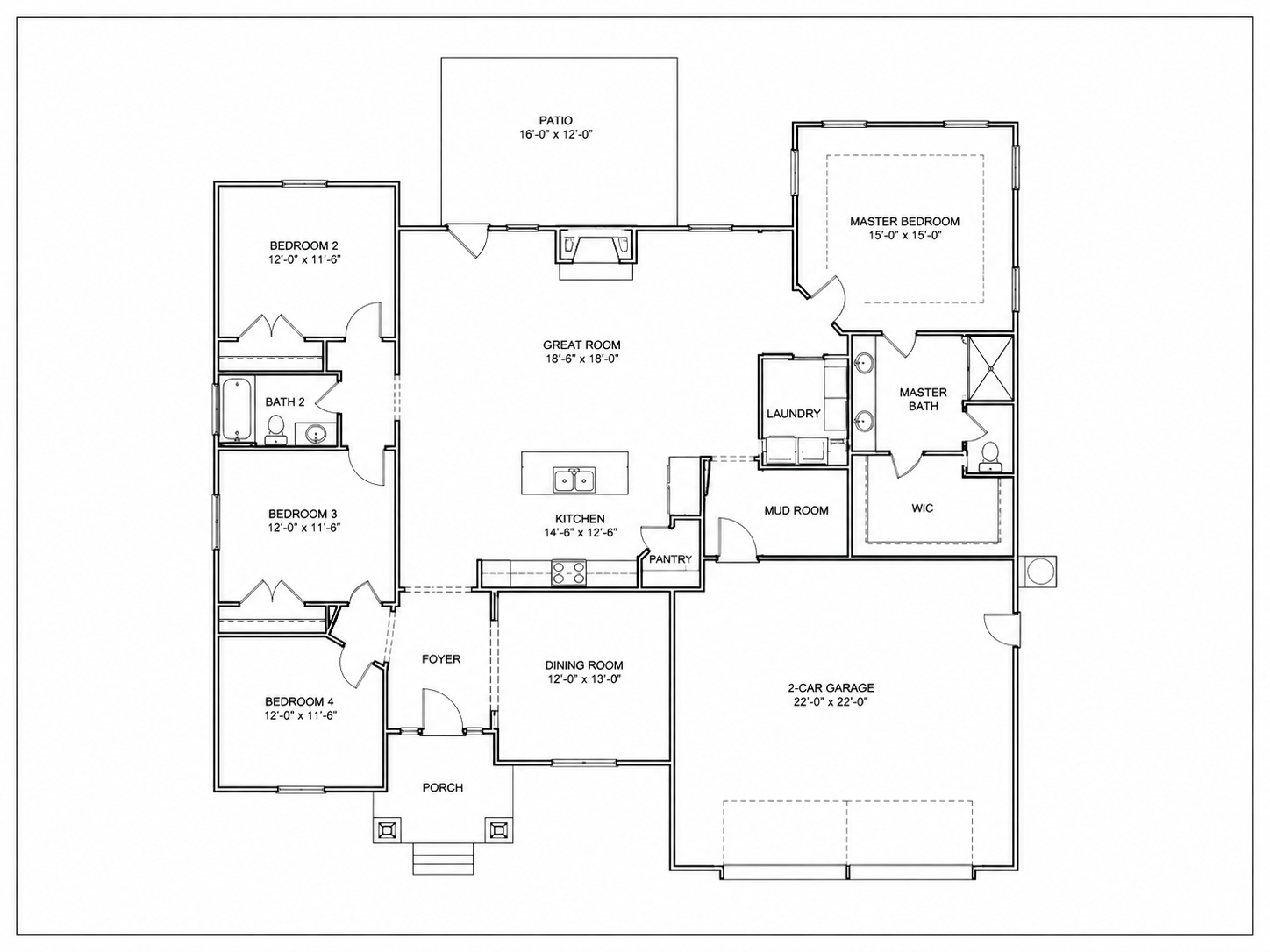 Example floor plan